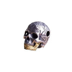 Personality Skull Bead Pendant Gold Color Mouth Movable Necklace Pendant Can Be Used As Bracelet Skull Head Beads