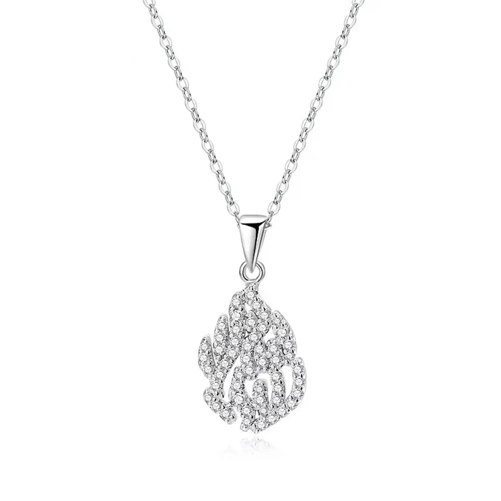 Full Moissanite Necklaces For Women Men 925 Sterling Silver Lab Diamond Pendant Chain Wedding Party 18K Gold Plated Fine Jewelry