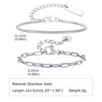 Minimal Thin Chain Bracelet — Stainless