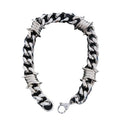 Gothic Barbed Wire Stainless Steel Pendant Necklace