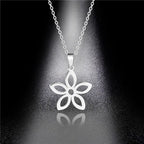 Star of David Heart Pendant Necklace — Stainless Steel