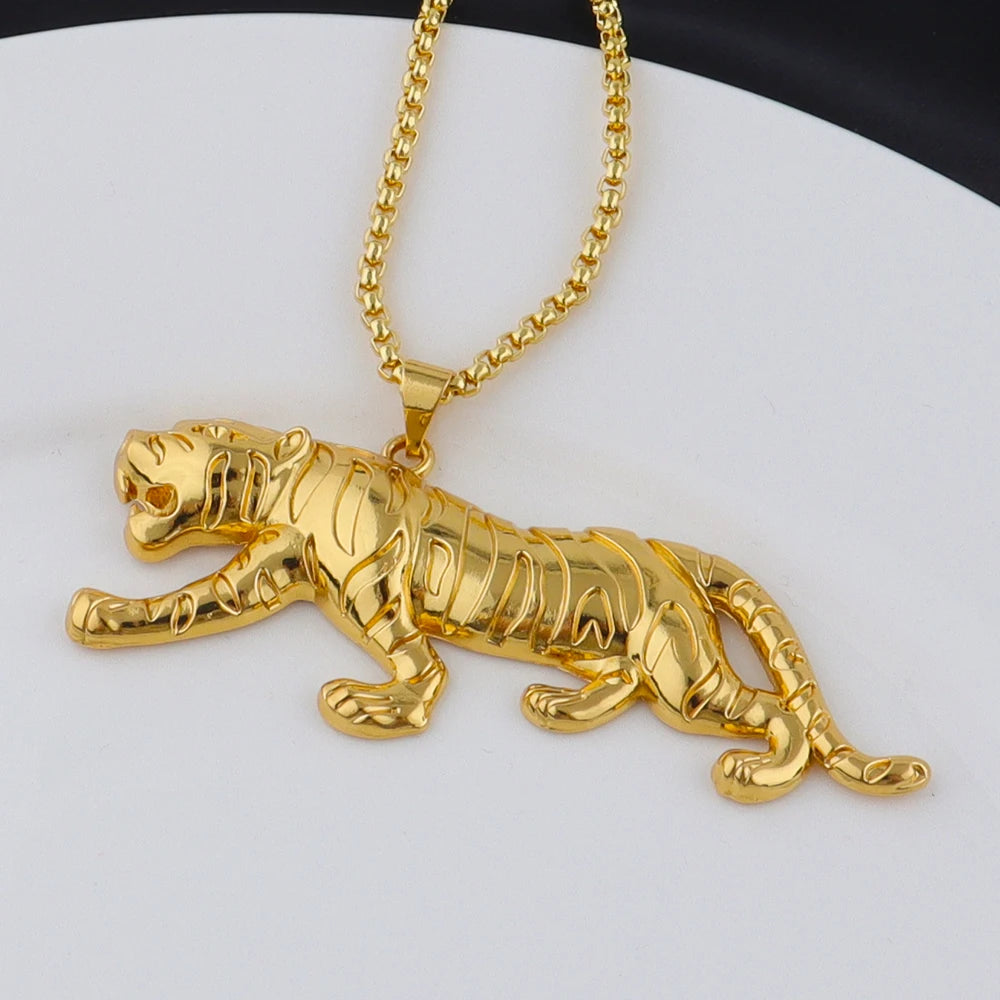 Gold-Tone Stainless Steel Pendant Necklace