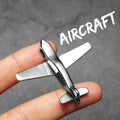 Airplane Pendant Necklace — Stainless Steel