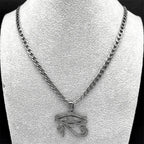 Horus Eye Black Pendant Egyptian Symbol Gun