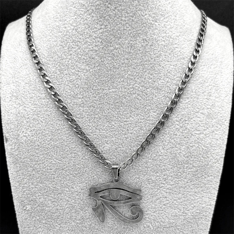 Horus Eye Black Pendant Egyptian Symbol Gun