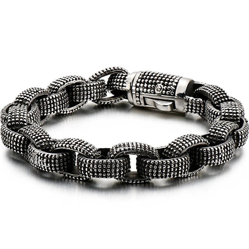 Solid 316L Stainless Steel Dragon Men Bracelet for Man Casting Men's Bracelets Jewelry Retro Gothic Accessories Punk