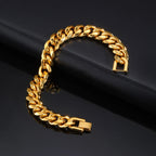 Cuban Curb Chain Bracelet 12mm — Stainless Steel