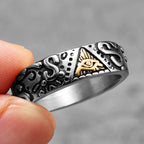 Masonic Eye Ring — Stainless Steel