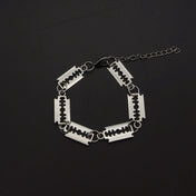 Gothic Razor Blade Bracelet & Pendant Necklace — Stainless Steel