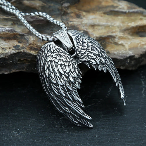 Angel Wings Steel Pendant Punk