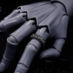 Cthulhu Tentacle Open Ring for Men — Gothic Silver-Tone Band