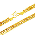 24K Gold Double Buckle Boss Necklace