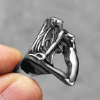 Gothic Statement Ring — Stainless Steel
