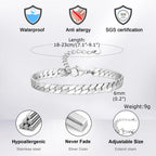 Braided Link Chain Bracelet — Silver