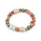 Rope Ceramic Bead Bracelet — Stainless Steel