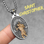Angel Jesus Virgin Mary Pendant — Stainless Steel