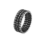 Stainless Steel Jewelry Dragon Scales Gothic Amulet Viking Rings For Men Women Norse Pagan Warrior Ring Symbolic Gift