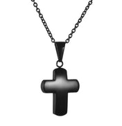 Simple Cross Chain Necklace 50cm — Stainless Steel