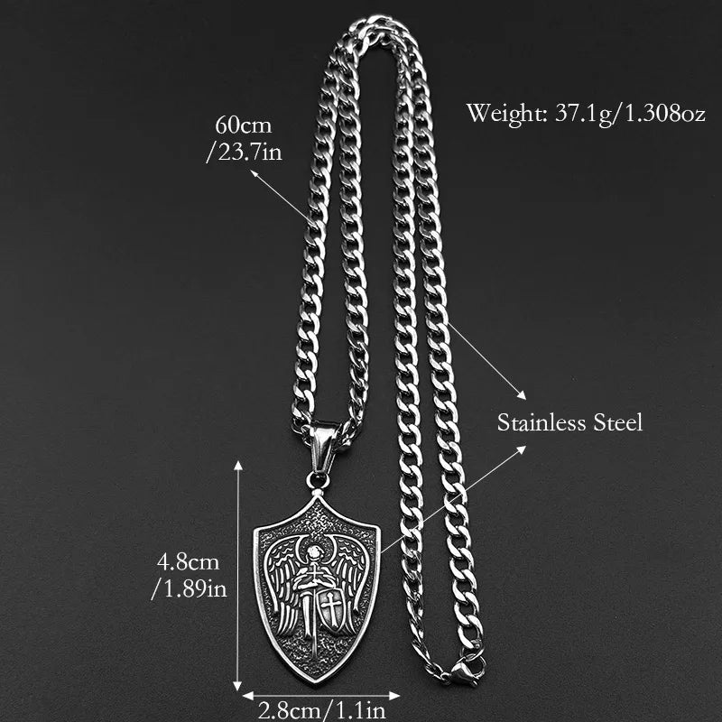 Vintage Saint Michael Gold Necklace