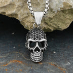 Gothic Skull Pendant Necklace — Stainless Steel