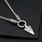 Fashion Vintage Viking Spear Pendant Stainless Steel Norse Rune necklaces For Men Women Unique Amulet Jewelry Gift Dropshipping