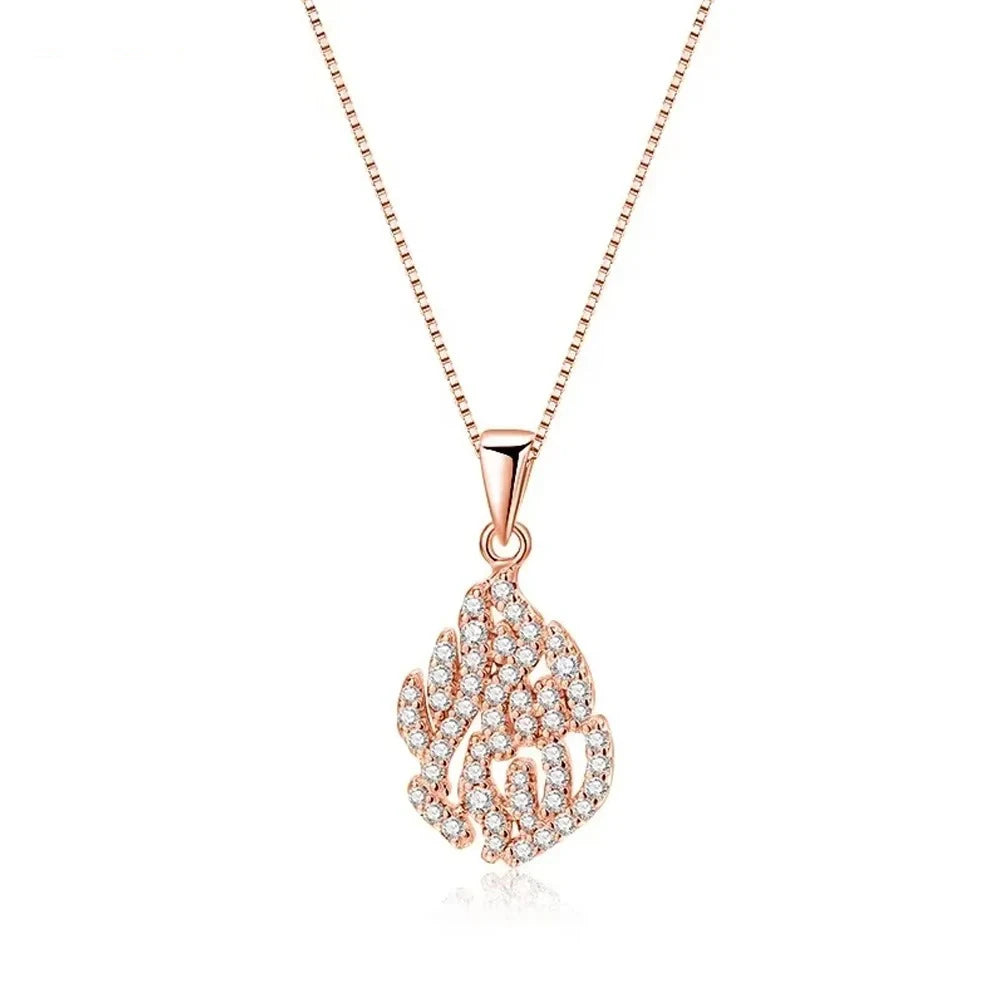 Full Moissanite Necklaces For Women Men 925 Sterling Silver Lab Diamond Pendant Chain Wedding Party 18K Gold Plated Fine Jewelry