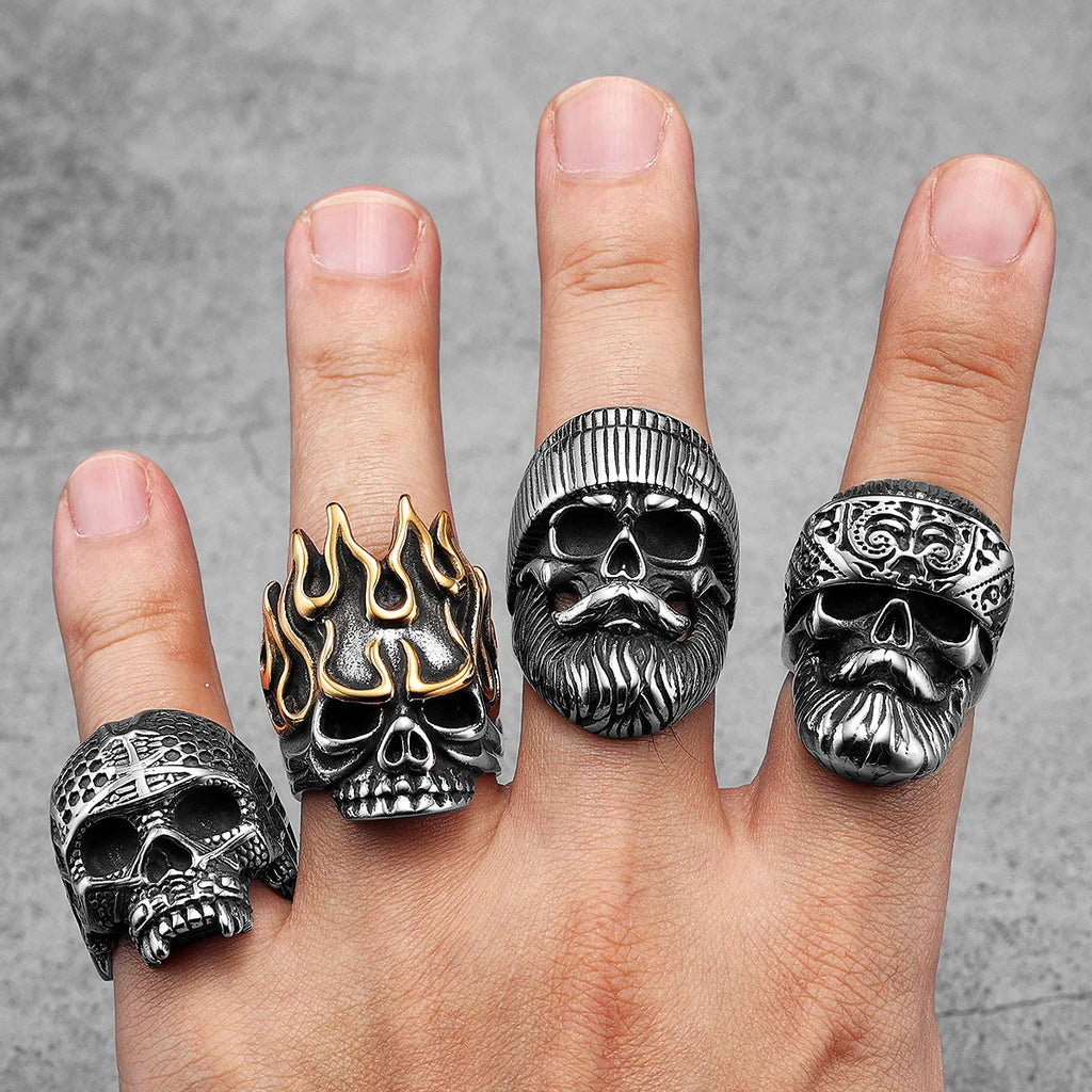 Skull Rider Ring — Stainless Steel