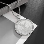 New Gold Color Crucifix Image Men\\'s Pendant Christ Miami Cuban Religious Necklace for Daily Wear Fashion Jewelry Accessories