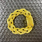 Kalen Snake Skin Cuban Link Men's Bracelet Punk Heavy Stainless Steel Motorcycle Jewelry Vintage Metal Accessory Gift