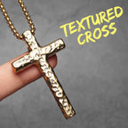 Cross Pendant Necklace — Stainless Steel