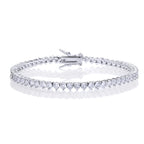 Hip Hop Iced Out Cubic Zircon 3mm Tennis Bracelet And Necklace Set Women Men Link Chain Jewelry Gold 5A CZ Silver