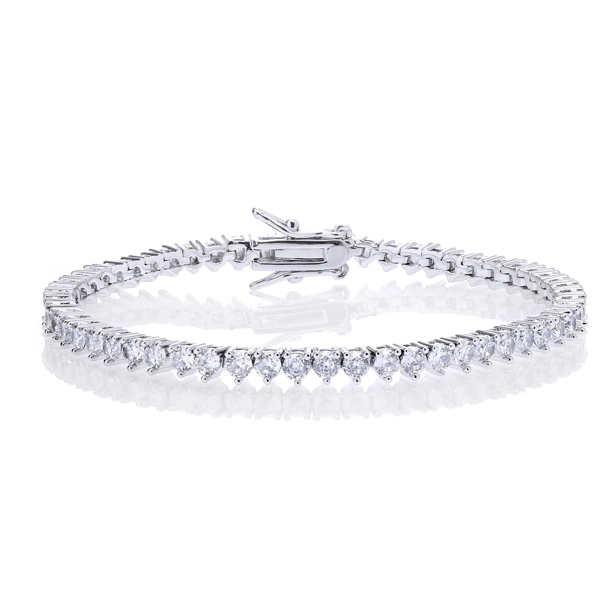 Hip Hop Iced Out Cubic Zircon 3mm Tennis Bracelet And Necklace Set Women Men Link Chain Jewelry Gold 5A CZ Silver