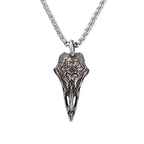 Skull Odin Steel Pendant Retro Nordic Crow Gothic