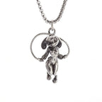 Gothic Succubus Pendant Necklace — Silver