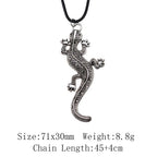 Cold Blooded Reptile Lizard Gecko Chameleon Pendant Necklace For Women Men
