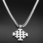 Jerusalem Cross Pendant — Stainless Steel