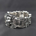 Vintage Charm Skull Bracelet Punk Hip Hop Rider Bracelet for Men Boy Gift High Quality US Street Motorcycle Jewelry Dropshipping