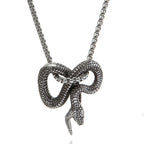 Snake Pendant Necklace — 316L Stainless Steel