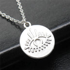 Hand and Eye Talisman Amulet Necklace — 43cm Chain