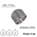 My Shape Vintage Solomon Rings Seal of The 7 Archangels Rings for Men Bronze Copper Ring Viking Rune Finger Ring Amulet Jewelry