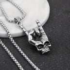 Skull Pendant Necklace — Gothic Statement