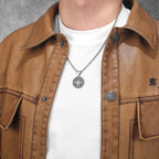Viking Hollow Celtic Knot Pendant Necklace — Stainless Steel