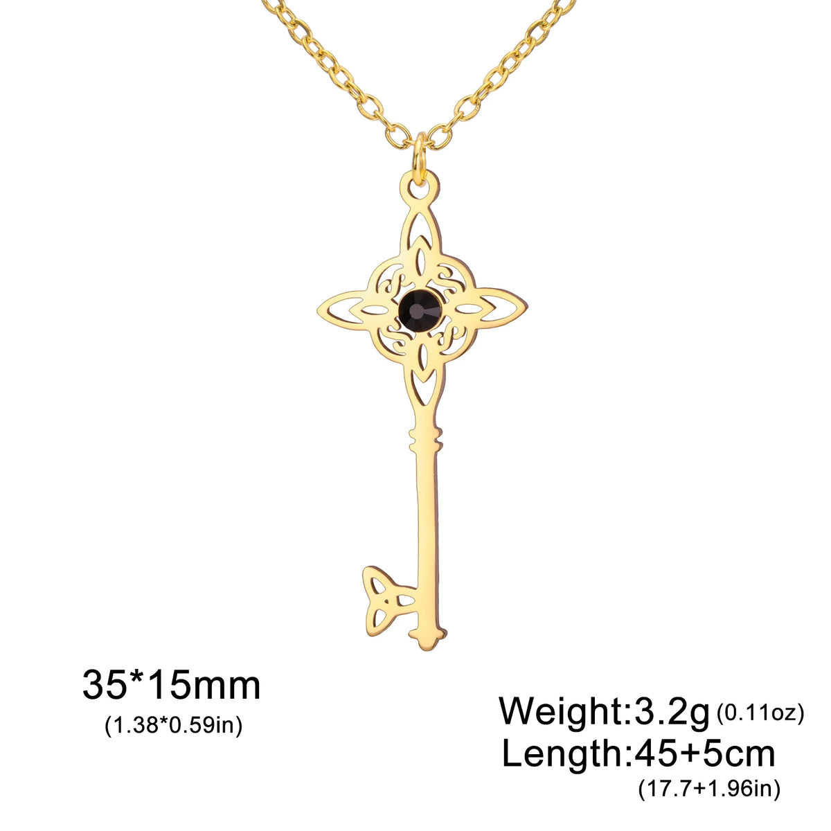 Witch Knot Pentagram Double Amulet Protection Necklace