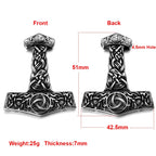316L Stainless Steel Norse Viking Rune Axe Pendant for Men Necklace DIY Accessories Finding Jewelry Making Charm