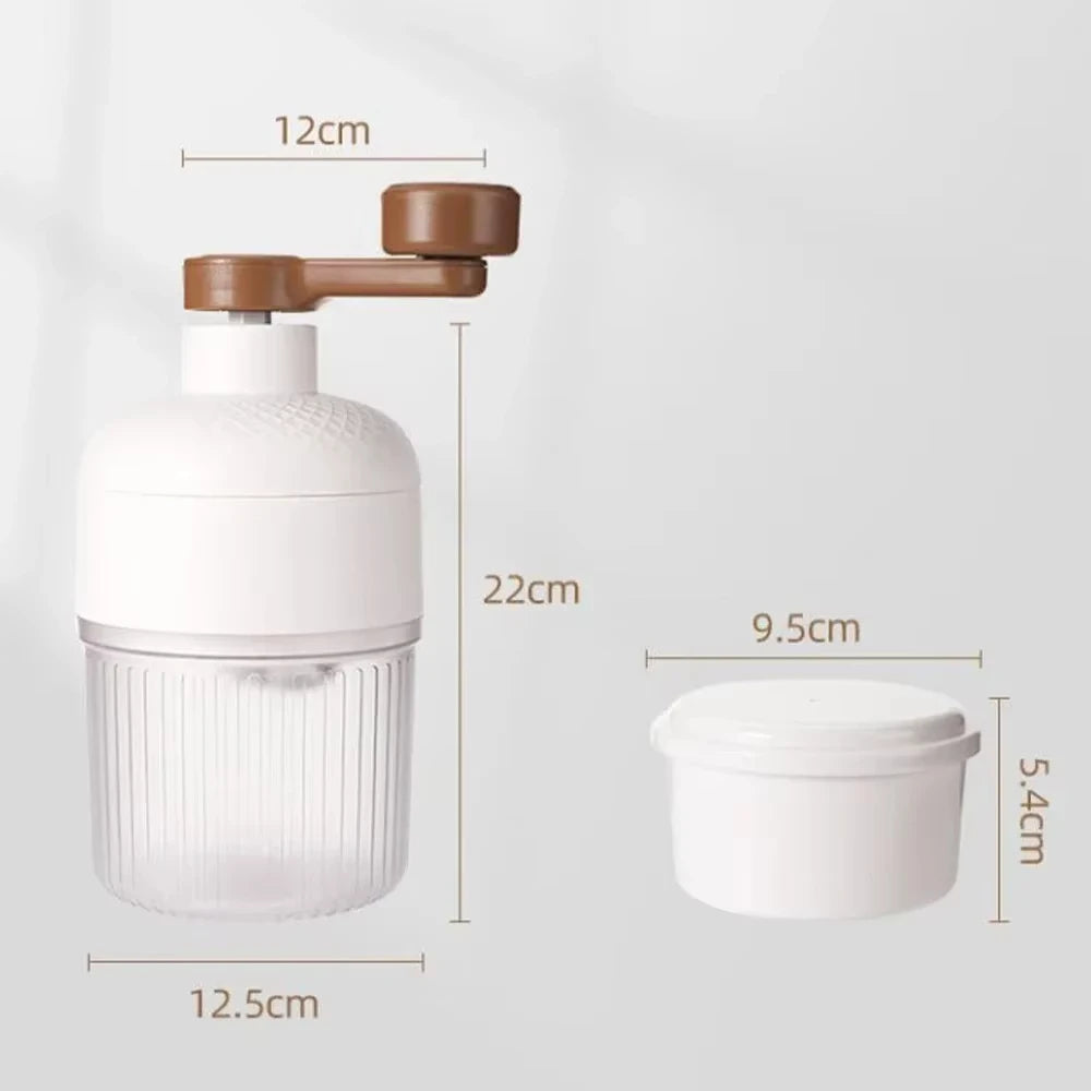 Manual Shaved Ice Maker Machine Set With Ice Trays Ideal for Making Snowcones and Slushy Household Portable Small Hail