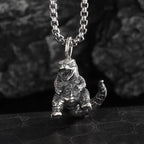 Personalized Cute Dinosaur Beast Animal Pendant Necklace Retro Punk Trendy Jewelry Boy Gift