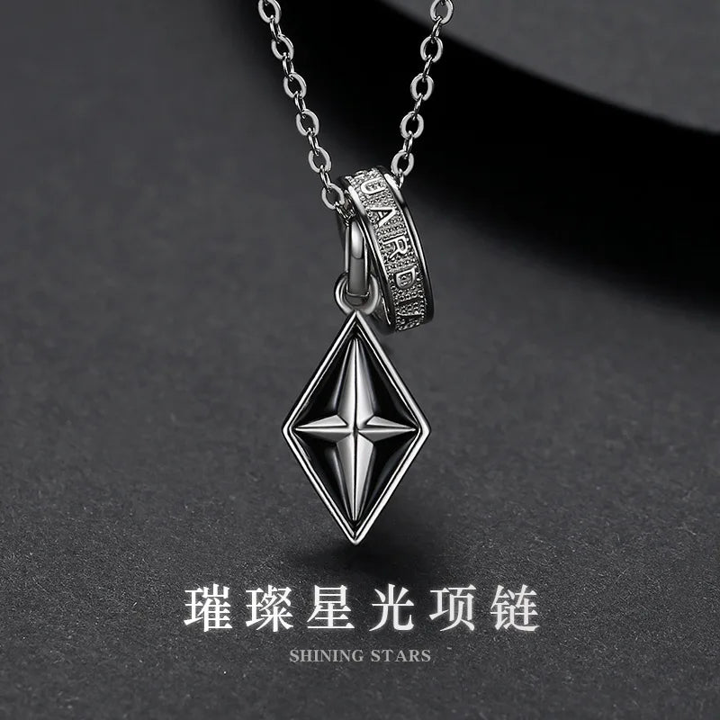 Star Silver Pendant Necklace