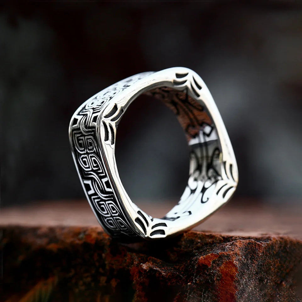 Viking Rune Ring — Stainless Steel