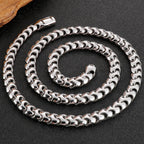 9MM Wide Curb Chain Man Necklace Polished Stainless Steel 50/60/70CM Long Men's Keel Chains Necklaces Choker Items