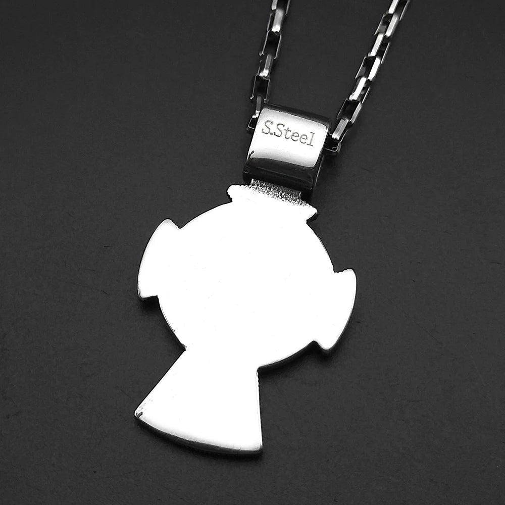 Orthodox Jesus Crucifix Cross Pendant — Stainless Steel